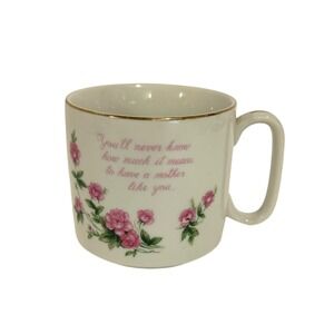 Lefton China Gold Rimmed Mug – Mother's Day Rose Design